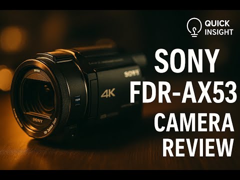 Sony handycam FDR AX-53 camera review