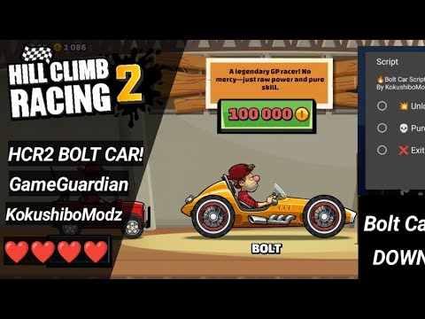 Hcr2/Hill Climb Racing 2 v1.65.1✅🤙🏻 Bolt Car Unlocker ❤️