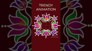 #sravanamasam chukkala muggulu | 2mins rangoli | muggulu | Rangoli designs | @TrendyAnimation |