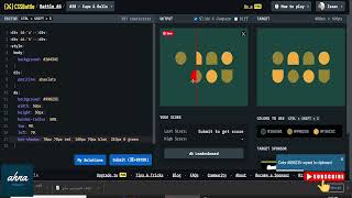 Learn css by practicing | css battle challenge #28 cups and balls
