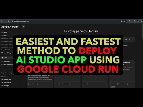 Fastest Way to Deploy AI Studio App on Google Cloud Run (Under 5 Minutes!)