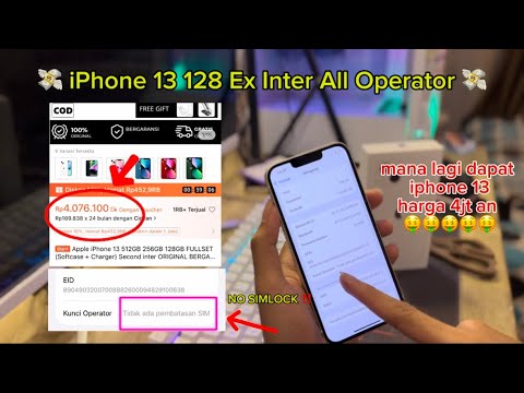 REVIEW DAN UNBOXING IPHONE 13 128 EX INTER SHOPEE ALL OPERATOR | HARGA 4JT AN | SIMLOCK BUKAN YAH ‼️