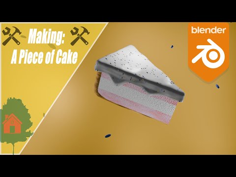 [Blender3D] Making: A Piece of Cake