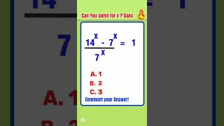 Can You Solve for X in 5 Seconds? 🔥 Only 1% Get It Right!
