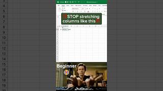 Stop Stretching Columns Like This! ❌ Do This Instead in Excel ✅