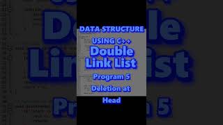 Deletion at Head | Double Linked List #double #delete #youtube #youtubeshorts #youtuber #link
