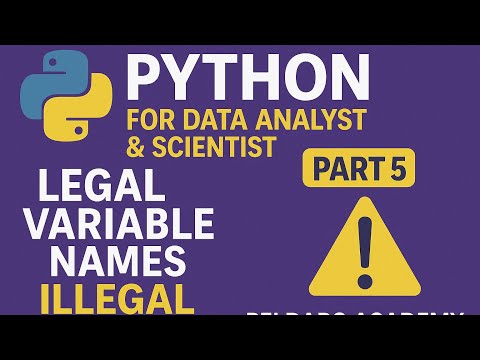 🚨 DAY 5: Are Your Variable Names Even Legal?!One wrong name = broken code. 🤯