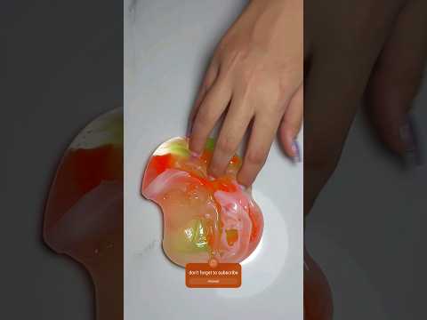 Why do you watch the slime videos?🍑🍏 #slimevideos #oddlysatisfying #slimeasmr #shorts #slime #slaime