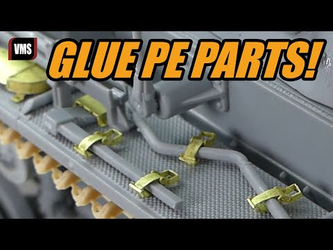 How to work with photo etched model parts VMS Flexy 5K glue video tutorial