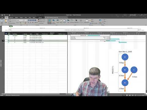 Microsoft Project - Adding Your First Tasks and Setting Predecessors
