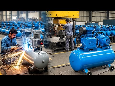 Amazing Manufacturing Process OF AIR COMPRESSOR ,