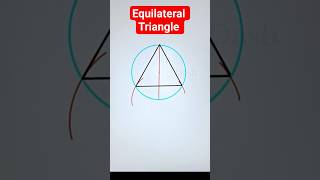 How to draw an Equilateral Triangle inside a circle?🤩😍  @mathmind2 #maths