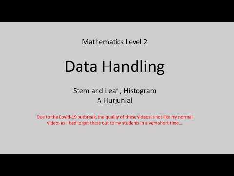 Topic 4 :Data Handling:  Stem and Leaf Plot and Histogram