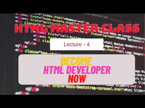 HTML Master Class - Lecture 4 Block & Inline Tag