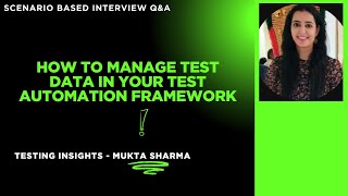 how to manage test data in your test automation framework? #testautomationframework #education