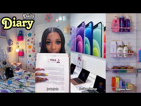 daily diary ♡ im going on judge judy? + i broke my laptop + hygiene haul + cleaning my apt & more