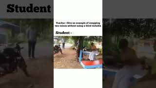 Swap value between two variable without using third variable | meme 😂🤣