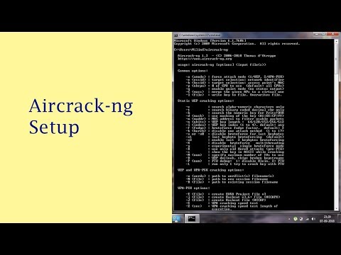 Aircrack-ng Setup Windows XP/7/8.1/10 Tutorial