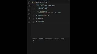 Python Modify Object Properties | Python Classes | Python Objects | #learning #coding #python #learn