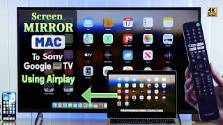 Screen Mirroring on MacBook to Sony Google TV! [How To]