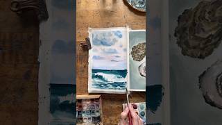 Ocean Inspired Watercolor Painting