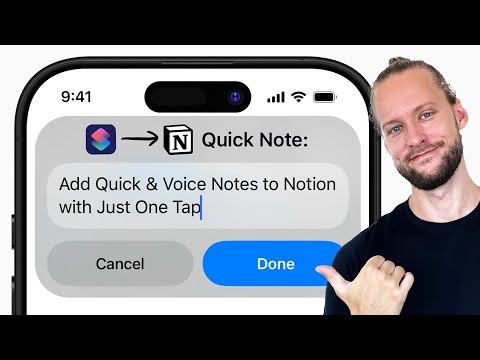 How to Take Notion Quick & Voice Notes with iPhone Shortcuts
