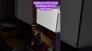 Adding on Exit Popup to main page from funnel to website #BryDev