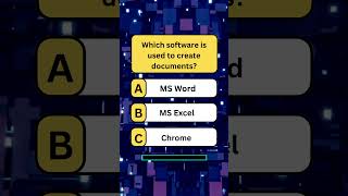 Which software is used to create documents?#quiz #computerknowledge #vocabulary #computerquiz