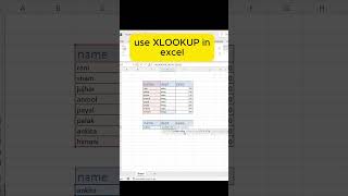 XLOOKUP IN EXCEL | EXCEL WITH RAJNI |  #excel #spreadsheetmagic #excelcourse