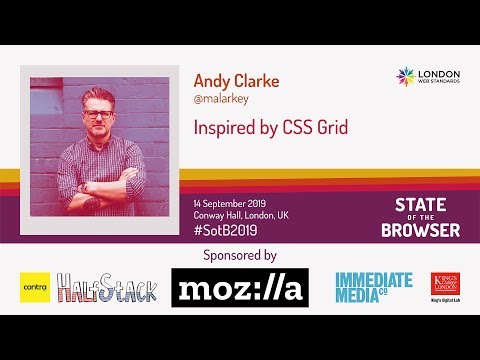 #Sotb2019 - Andy Clarke - Inspired by CSS Grid