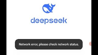 How to fix deepseek Network error please check network status while sign in continue with google