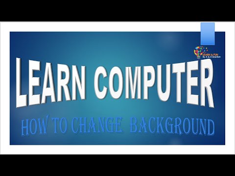 How to change background