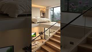 White Interior With Rainy Window Views 🤍🌧️ #shorts #shortsvideo