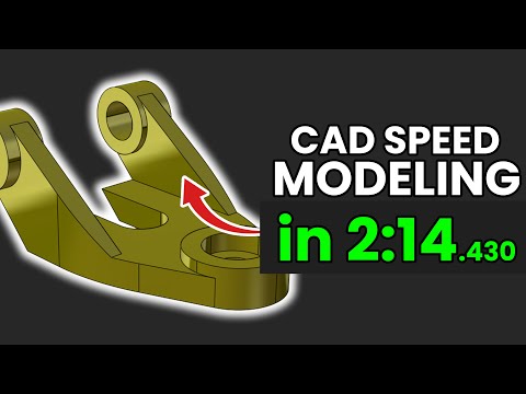 CATIA Speed Modeling: Angular Link Bracket in 2:14.430