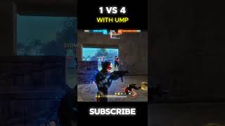 1 VS 4 WITH UMP @classyfreefire #freefire #classylive #freefireliverankpushtograndmaster