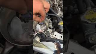 mechanical Work #automobile #mechanic #diy #oil #ac #pressureswitch #bypass #water #engineblock