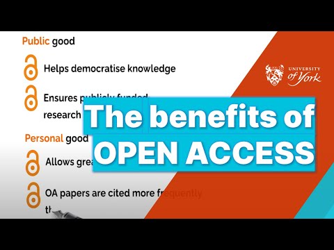 The benefits of Open Access