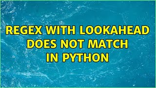 Regex with lookahead does not match in Python