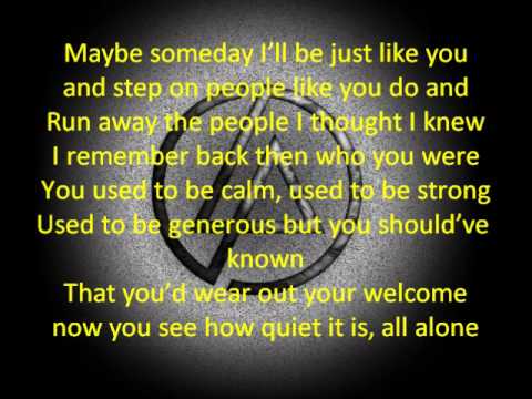 Linkin Park- A Place for My Head (lyrics)
