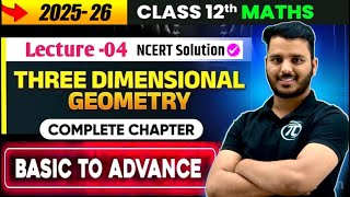 3 D GEOMERTY  part 04 | Class 12th MATHS  NCERT chapter 11  Miscellaneous exercise  #3dgeometry