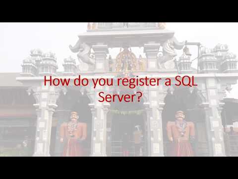 How do you register a SQL Server?