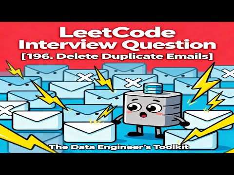 LeetCode 196 | SQL Interview Question:  Delete Duplicate Emails (Easy)