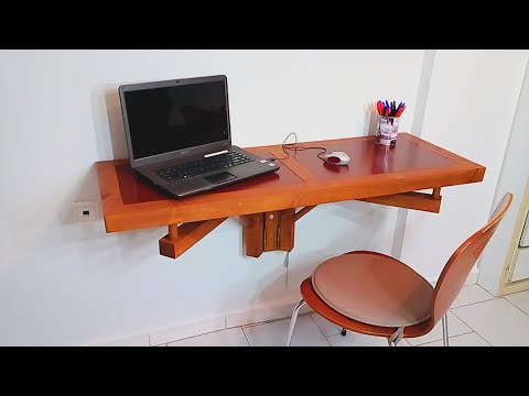 DIY Folding Desk (for narrow compartment)