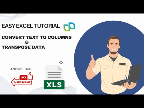 How To Use "Text To Columns" In Excel. How To Convert Data in Columns into Rows in Excel Document ?