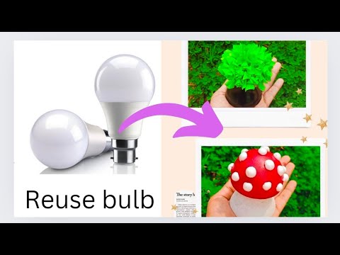bulb craft ideas/balb craft easy ideas #craftideas #youtube #creativeankita #bulbcraft #trending