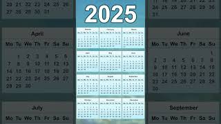 2025 Calendar
