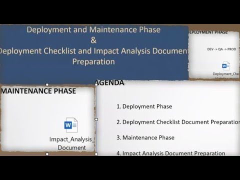 Deployment&Maintenance| Project Phase 5&6|  Deployment Checklist| Impact Analysis| IntegrationErrors