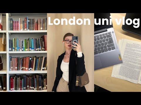 london uni vlog | flat hunting, essay writing, cooking