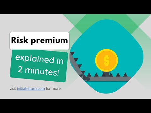 Risk premium • Investing concepts explained in 2 minutes • #financialeducation