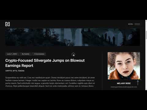 Neoh - NFT Portfolio WordPress Theme Demo Showcase || MZ Creative Studio